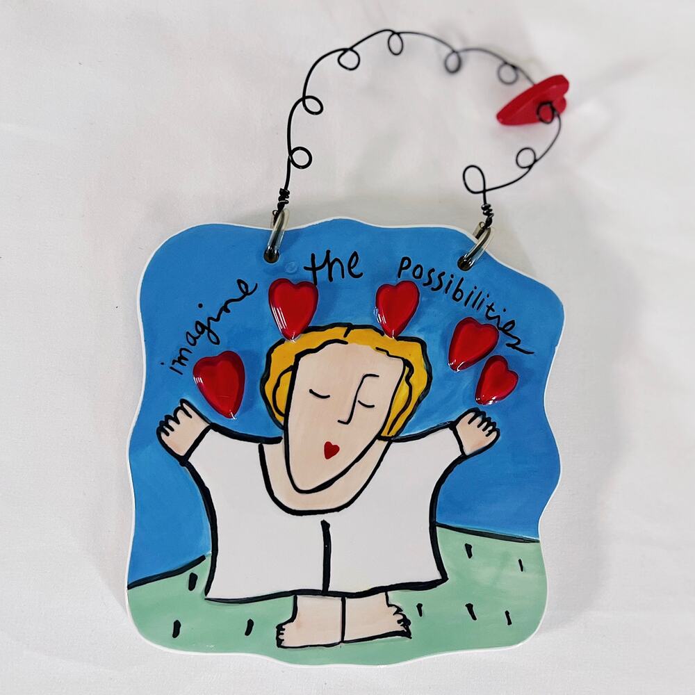 Vintage Sandra Magsamen for Silvestri Ceramic Wall Plaque